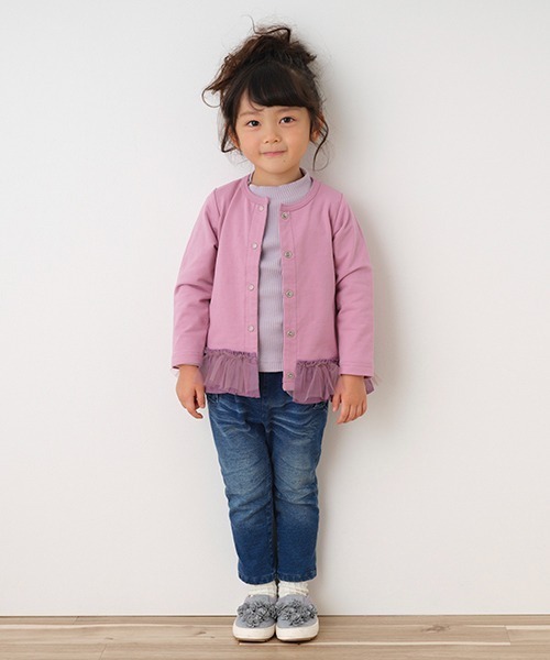 Love&Peace&Money（ラブアンドピースアンドマネー）の「GIRLSニットデニムロングストレッチパンツ（デニムパンツ・キッズ・ネイビー・110cm/90cm/80ｃｍ/120cm/100cm/130cm）」の13枚目の写真