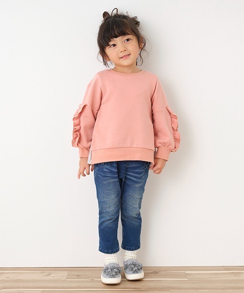 Love&Peace&Money（ラブアンドピースアンドマネー）の「GIRLSニットデニムロングストレッチパンツ（デニムパンツ・キッズ・ネイビー・110cm/90cm/80ｃｍ/120cm/100cm/130cm）」の12枚目の写真