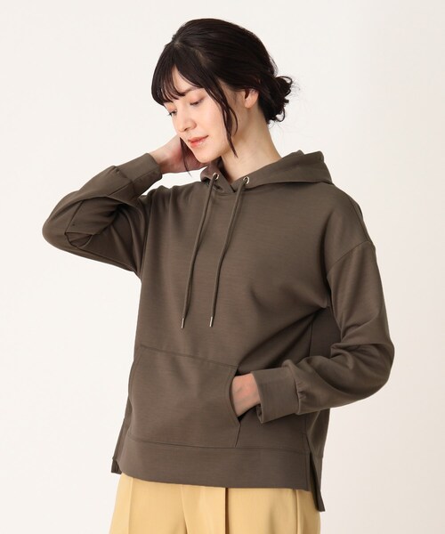 DRESKIP（ドレスキップ）の「◆やわらかダンボ－ルプルパ－カー（パーカー・レディース・ダークブラウン/ベビーピンク/ライトベージュ/ブラック・02/03/04）」の2枚目の写真