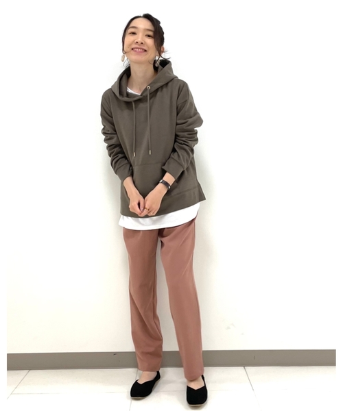 DRESKIP（ドレスキップ）の「◆やわらかダンボ－ルプルパ－カー（パーカー・レディース・ダークブラウン/ベビーピンク/ライトベージュ/ブラック・02/03/04）」の8枚目の写真