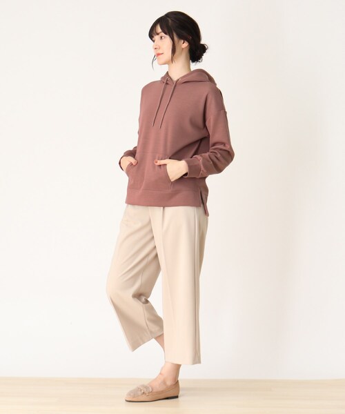 DRESKIP（ドレスキップ）の「◆やわらかダンボ－ルプルパ－カー（パーカー・レディース・ダークブラウン/ベビーピンク/ライトベージュ/ブラック・02/03/04）」の16枚目の写真