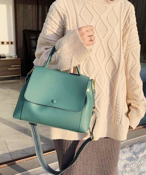 Amulet(アミュレット)の「2wayショルダーハンドバッグ(ショルダーバッグ・レディース・ブラック/ベージュ/ブラウン/ブルー・FREE)」の4枚目の写真