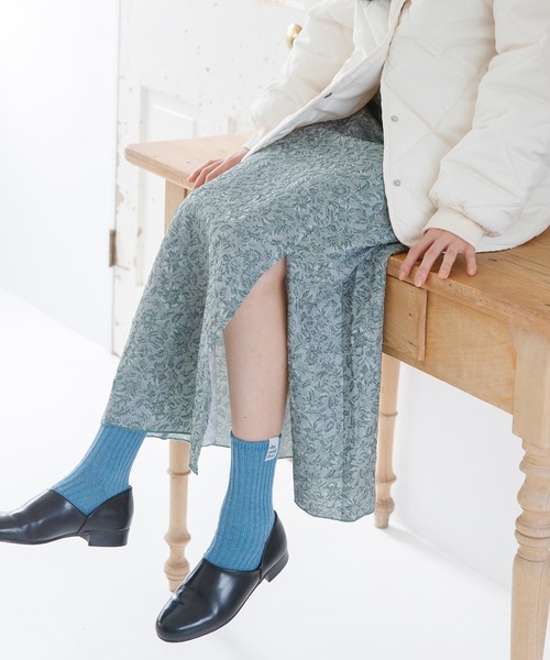 mikke（ミッケ）の「サイドスリットフラワージャガードマーメイドスカート（スカート・レディース・ネイビー/グレー/グリーン・FREE）」の21枚目の写真