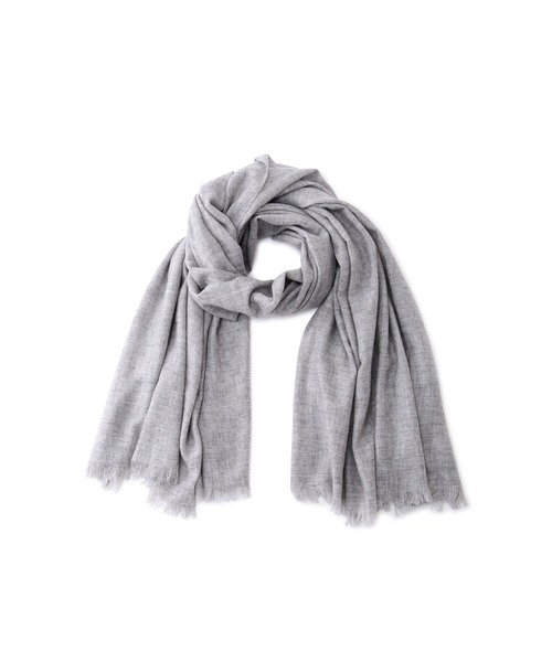 human woman(ヒューマンウーマン)の「◆カシミヤストール(ストール/ショール・レディース・ブルー/グレー・フリ-)」の6枚目の写真