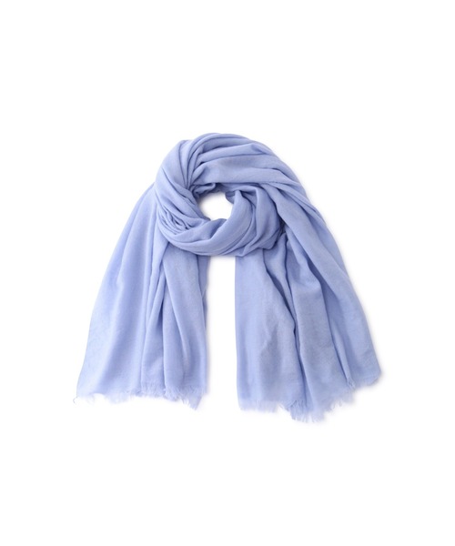 human woman(ヒューマンウーマン)の「◆カシミヤストール(ストール/ショール・レディース・ブルー/グレー・フリ-)」の8枚目の写真