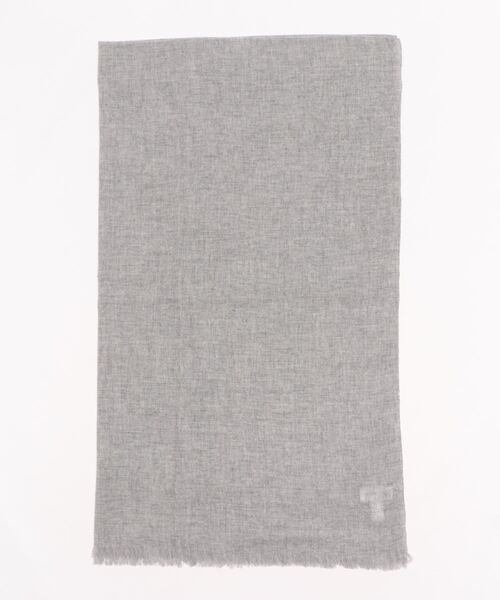 human woman(ヒューマンウーマン)の「◆カシミヤストール(ストール/ショール・レディース・ブルー/グレー・フリ-)」の11枚目の写真