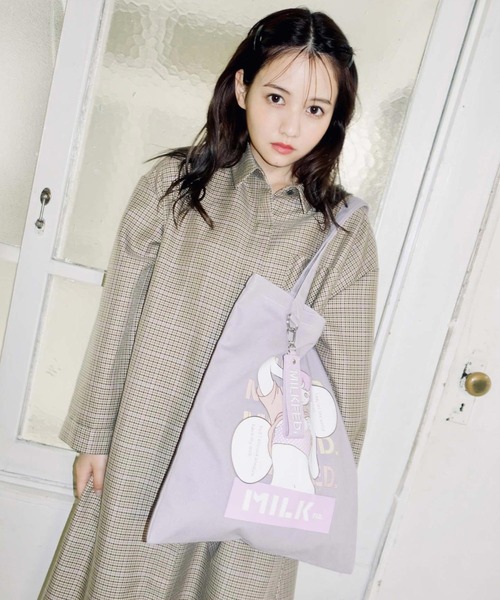 MILKFED.(ミルクフェド)の「MILKFED.×TAIHEI NAMIKAWA TOTE LtPURPLE(トートバッグ・レディース・ホワイト/ライトパープル・ONE SIZE)」の15枚目の写真