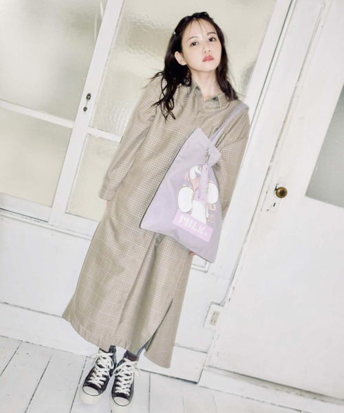 MILKFED.(ミルクフェド)の「MILKFED.×TAIHEI NAMIKAWA TOTE LtPURPLE(トートバッグ・レディース・ホワイト/ライトパープル・ONE SIZE)」の17枚目の写真