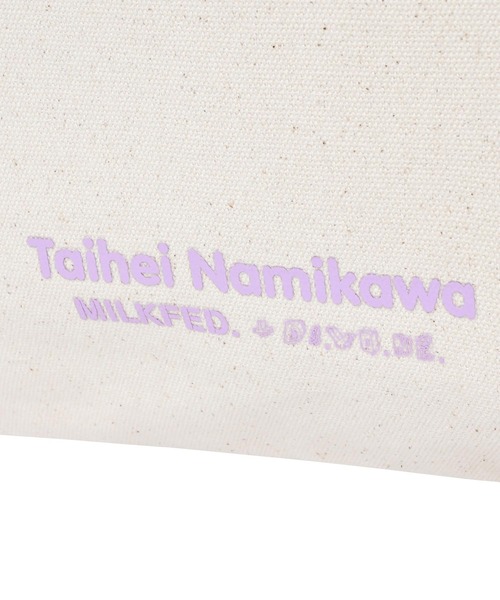 MILKFED.(ミルクフェド)の「MILKFED.×TAIHEI NAMIKAWA TOTE LtPURPLE(トートバッグ・レディース・ホワイト/ライトパープル・ONE SIZE)」の6枚目の写真