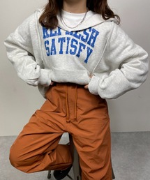 nemne store | 散歩に出かけるカレッジプリント裏起毛パーカー(パーカー)