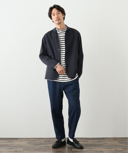 417 EDIFICE（フォーワンセブンエディフィス）の「デニムワイドイージーパンツ（デニムパンツ・メンズ・ホワイト/ネイビー・SMALL/MEDIUM/LARGE）」の3枚目の写真