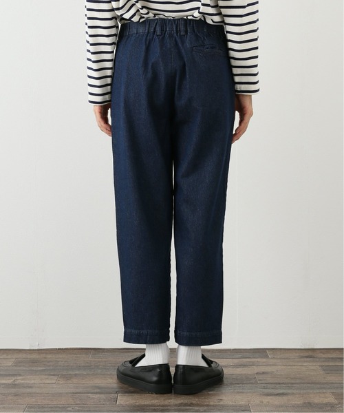 417 EDIFICE（フォーワンセブンエディフィス）の「デニムワイドイージーパンツ（デニムパンツ・メンズ・ホワイト/ネイビー・SMALL/MEDIUM/LARGE）」の6枚目の写真