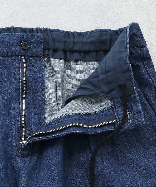 417 EDIFICE（フォーワンセブンエディフィス）の「デニムワイドイージーパンツ（デニムパンツ・メンズ・ホワイト/ネイビー・SMALL/MEDIUM/LARGE）」の13枚目の写真