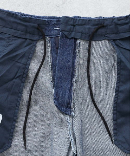 417 EDIFICE（フォーワンセブンエディフィス）の「デニムワイドイージーパンツ（デニムパンツ・メンズ・ホワイト/ネイビー・SMALL/MEDIUM/LARGE）」の15枚目の写真