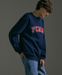 CLASSIC APPLIQUE LOGO CREWNECK SWEATSHIRT/クラシックアップリケロゴクルーネックスウェットシャツ