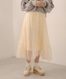 OLIVE des OLIVE | プリーツティアードスカート(スカート)