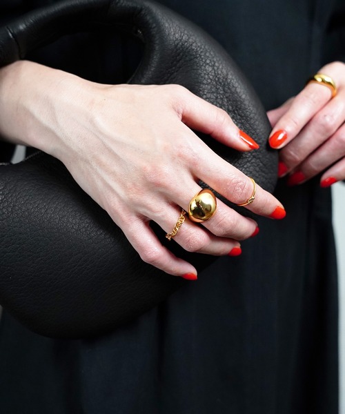 SIGNAL(シグナル)の「【ZOZO限定】Bold Line Ring / ボールドラインリング(リング・レディース・シルバー/ゴールド・#13/#11)」の1枚目の写真