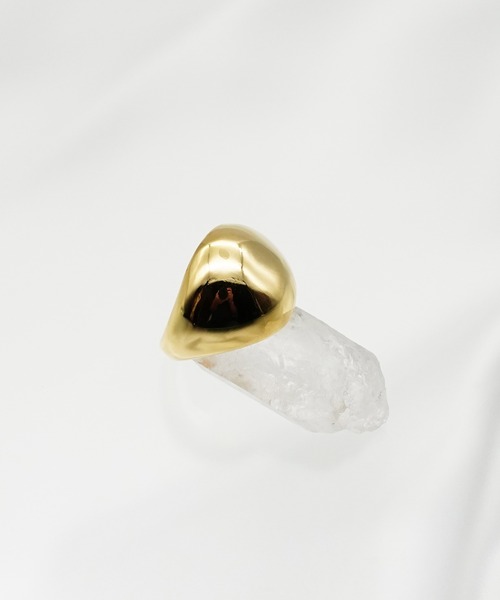 SIGNAL(シグナル)の「【ZOZO限定】Bold Line Ring / ボールドラインリング(リング・レディース・シルバー/ゴールド・#13/#11)」の4枚目の写真