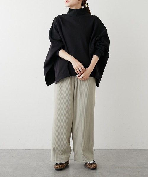 PUAL CE CIN（ピュアルセシン）の「【WEB限定】フリースコールパンツ（その他パンツ・レディース・チャコールグレー/マスタード/グレイッシュベージュ・FREE）」の15枚目の写真