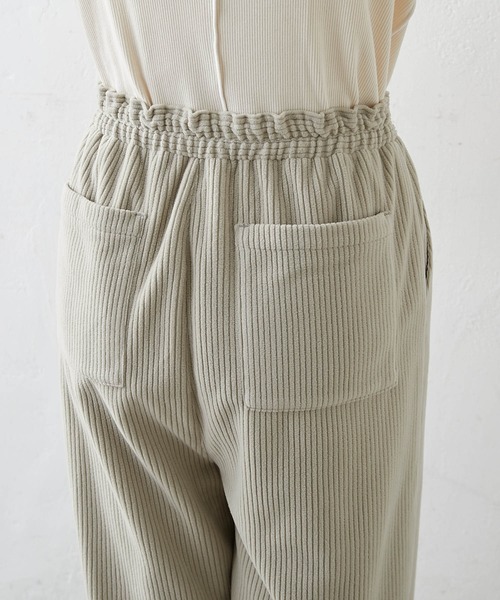 PUAL CE CIN（ピュアルセシン）の「【WEB限定】フリースコールパンツ（その他パンツ・レディース・チャコールグレー/マスタード/グレイッシュベージュ・FREE）」の6枚目の写真