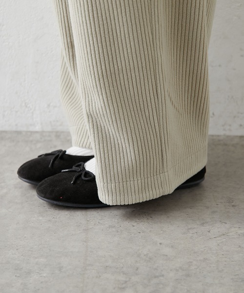 PUAL CE CIN（ピュアルセシン）の「【WEB限定】フリースコールパンツ（その他パンツ・レディース・チャコールグレー/マスタード/グレイッシュベージュ・FREE）」の7枚目の写真