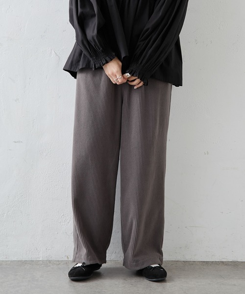 PUAL CE CIN（ピュアルセシン）の「【WEB限定】フリースコールパンツ（その他パンツ・レディース・チャコールグレー/マスタード/グレイッシュベージュ・FREE）」の19枚目の写真