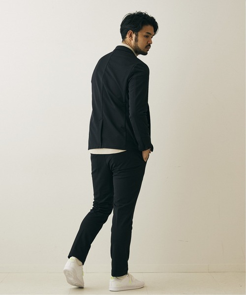 417 EDIFICE（フォーワンセブンエディフィス）の「【BEGIN掲載 M＆M】 トリコット ストレッチ 2B ジャケット（テーラードジャケット・メンズ・ブラック/ブラウン/カーキ・SMALL/MEDIUM/LARGE/X-LARGE）」の13枚目の写真