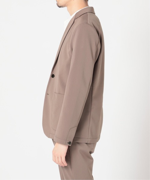 417 EDIFICE（フォーワンセブンエディフィス）の「【BEGIN掲載 M＆M】 トリコット ストレッチ 2B ジャケット（テーラードジャケット・メンズ・ブラック/ブラウン/カーキ・SMALL/MEDIUM/LARGE/X-LARGE）」の18枚目の写真