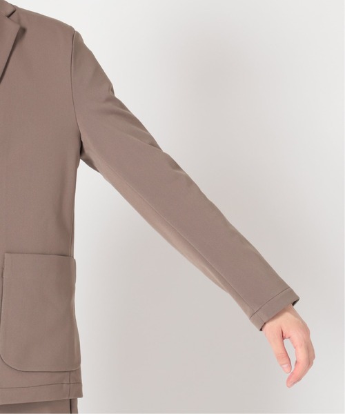 417 EDIFICE（フォーワンセブンエディフィス）の「【BEGIN掲載 M＆M】 トリコット ストレッチ 2B ジャケット（テーラードジャケット・メンズ・ブラック/ブラウン/カーキ・SMALL/MEDIUM/LARGE/X-LARGE）」の6枚目の写真