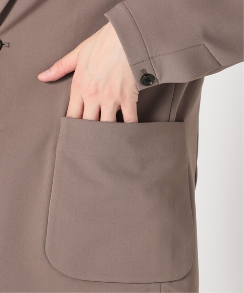 417 EDIFICE（フォーワンセブンエディフィス）の「【BEGIN掲載 M＆M】 トリコット ストレッチ 2B ジャケット（テーラードジャケット・メンズ・ブラック/ブラウン/カーキ・SMALL/MEDIUM/LARGE/X-LARGE）」の15枚目の写真