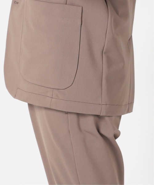 417 EDIFICE（フォーワンセブンエディフィス）の「【BEGIN掲載 M＆M】 トリコット ストレッチ 2B ジャケット（テーラードジャケット・メンズ・ブラック/ブラウン/カーキ・SMALL/MEDIUM/LARGE/X-LARGE）」の19枚目の写真