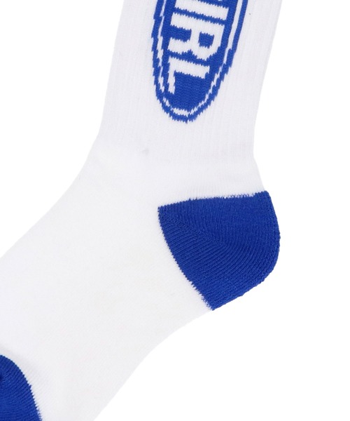 X-girl(エックスガール)の「BASIC OVAL LOGO RIB SOCKS(ソックス/靴下・レディース・ブラック/レッド/ブルー・ONE SIZE)」の11枚目の写真