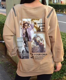 babyShoop | フォトプリントZIP付き長袖TOPS【BP】(スウェット)