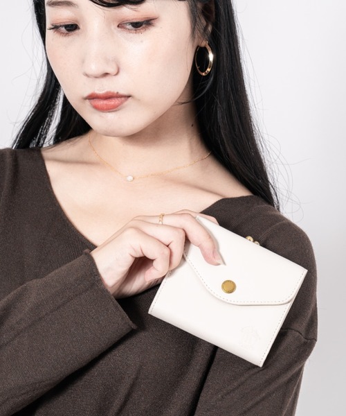 セール】【BELLIES YORK/ベリーズヨーク】がま口折財布 2つ折り