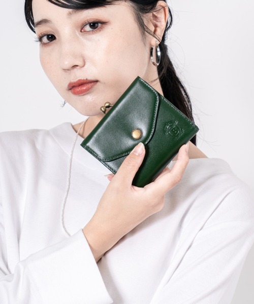 セール】【BELLIES YORK/ベリーズヨーク】がま口折財布 2つ折り