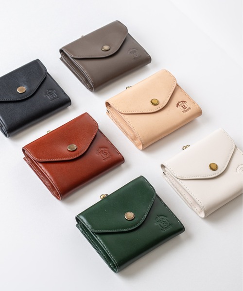 BELLIES YORK（ベリーズヨーク）の「【BELLIES YORK/ベリーズヨーク】がま口折財布 2つ折り財布　イタリア牛革（財布・レディース・ブラック/ブラウン/ブラウン系その他/ブラック系その他/グレー/ナチュラル/アイボリー/グリーン/ベージュ/アッシュグレー/ライトベージュ・FREE）」の13枚目の写真