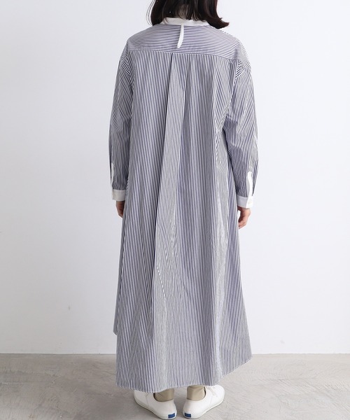 bulle de savon（ビュルデサボン）の「Basic Stand‐collar ワンピース（シャツワンピース・レディース・その他/ホワイト・FREE）」の12枚目の写真