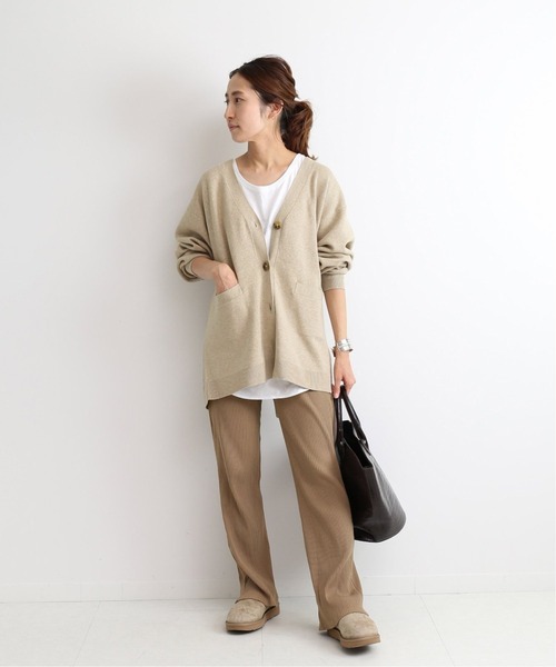 FRAMeWORK(フレームワーク)の「【WEB限定】コットンWフェイスカーディガン◆(カーディガン/ボレロ・レディース・パープル/モカ・FREE)」の7枚目の写真