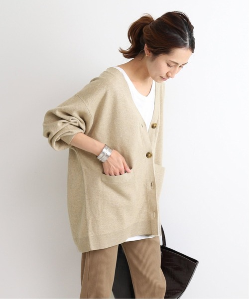 FRAMeWORK(フレームワーク)の「【WEB限定】コットンWフェイスカーディガン◆(カーディガン/ボレロ・レディース・パープル/モカ・FREE)」の9枚目の写真