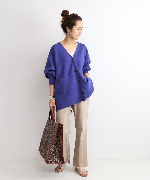 FRAMeWORK(フレームワーク)の「【WEB限定】コットンWフェイスカーディガン◆(カーディガン/ボレロ・レディース・パープル/モカ・FREE)」の13枚目の写真