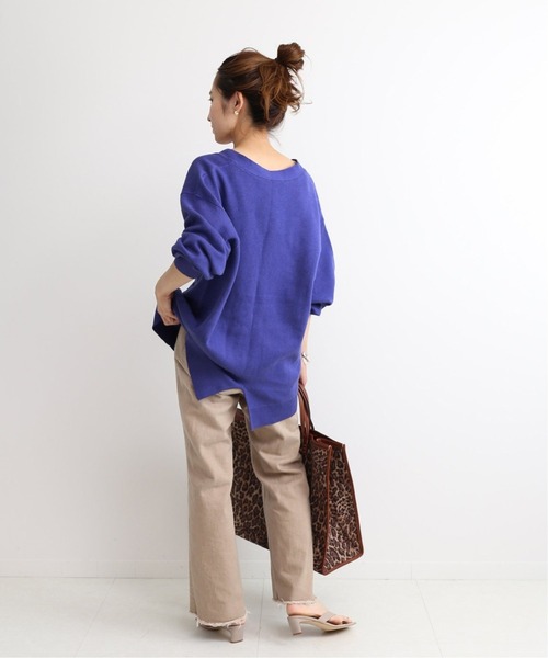 FRAMeWORK(フレームワーク)の「【WEB限定】コットンWフェイスカーディガン◆(カーディガン/ボレロ・レディース・パープル/モカ・FREE)」の14枚目の写真