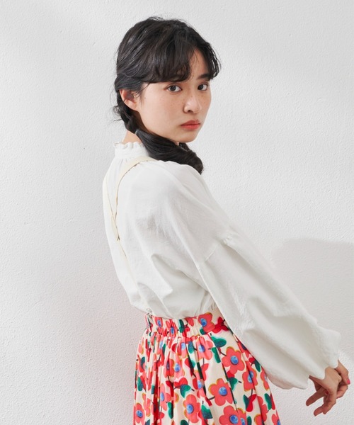 MERLOT(メルロー)の「ヴィンテージ袖バルーンブラウス(シャツ/ブラウス・レディース・ホワイト/ブラック・FREE)」の6枚目の写真