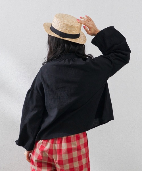 MERLOT(メルロー)の「ヴィンテージ袖バルーンブラウス(シャツ/ブラウス・レディース・ホワイト/ブラック・FREE)」の18枚目の写真