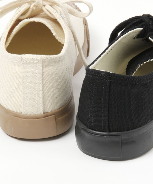 studio CLIP（スタディオクリップ）の「キャンバスフットベットスニーカー（スニーカー・レディース・オフホワイト/ブラック・LARGE/MEDIUM）」の10枚目の写真