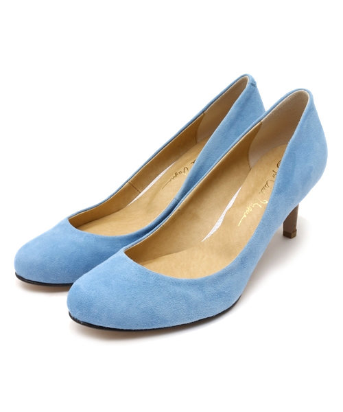 La TOTALITE（ラトータリテ）の「Cast Vague ラウンドスエードパンプス。（パンプス・レディース・ブラック/ベージュ/ネイビー/ブルー/イエロー・37/36/37.5/38/36.5）」の4枚目の写真