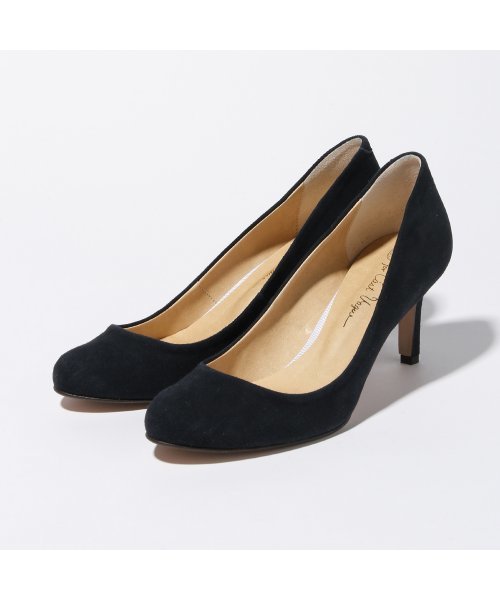 La TOTALITE（ラトータリテ）の「Cast Vague ラウンドスエードパンプス。（パンプス・レディース・ブラック/ベージュ/ネイビー/ブルー/イエロー・37/36/37.5/38/36.5）」の11枚目の写真