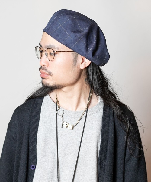 CA4LA(カシラ)の「CIRCLET GC(ハンチング/ベレー帽・メンズ・ライトグレー/ベージュ/ネイビー・ONESIZE)」の8枚目の写真