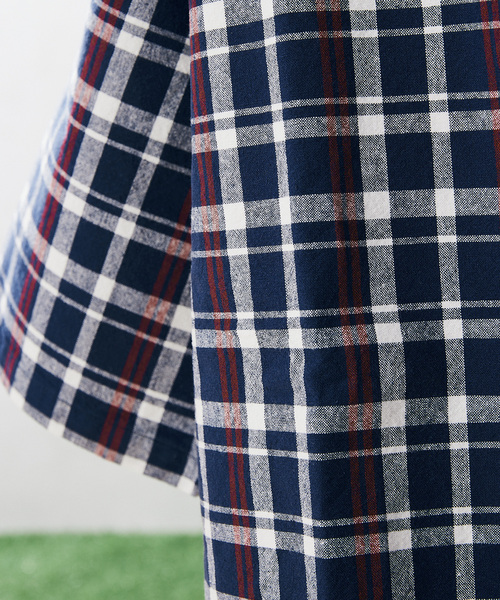 JOURNAL STANDARD relume（ジャーナルスタンダード　レリューム）の「CHECK TEE（Tシャツ/カットソー・メンズ・ブルー/パープル/ネイビー/グリーン・LARGE/MEDIUM）」の20枚目の写真