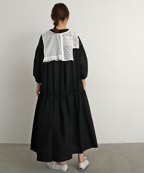 chambre de charme（シャンブルドゥシャーム）の「●cdc 14リネン まるワンピ（ワンピース・レディース・パープル/チェック/ブラック/レッド・FREE）」の8枚目の写真