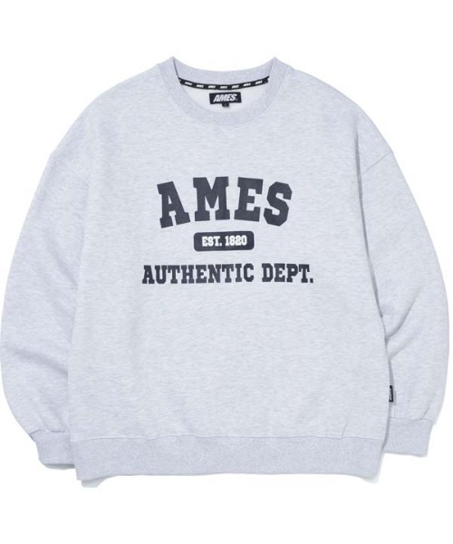 AMESWORLDWIDE（アメスワールドワイド）の「【AMESWORLDWIDE 】オーセンティック ロゴスウェットシャツ / AUTHENTIC LOGO SWEATSHIRTS（スウェット・レディース・ネイビー/グレー・MEDIUM/LARGE）」の5枚目の写真
